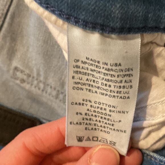 True Religion Casey Super Skinny Low Rise Denim Blue Jeans EUC Sz 27 Cotton - Picture 3 of 12